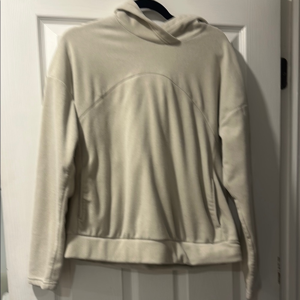 Fleece Cream Women's Nike Sweatshirt with Pockets